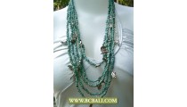 Bcbali Design Layer Necklace Turqouise Beads mix Chain